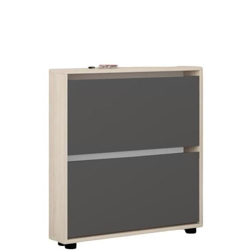 купить Полка для обуви Mobildor-Lux Leo Slim 50x16x86H cm Sonoma/Anthracite в Кишинёве 