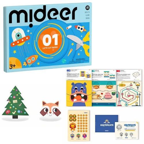 купить Набор для творчества Mideer MD3366 Let's Cut Paper, Nivelul 1 в Кишинёве 
