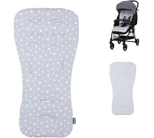 cumpără Accesorii pentru cărucior Chipolino VVPAD02403GREY Матрасик в коляску grey/grey stars în Chișinău 
