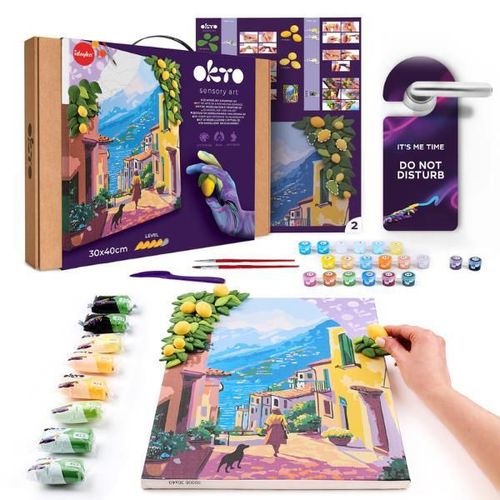 cumpără Set de creație Okto 30008 3D Pictură pe numere cu plastilină ușoară 30×40сm, Lemon Weekend în Chișinău 