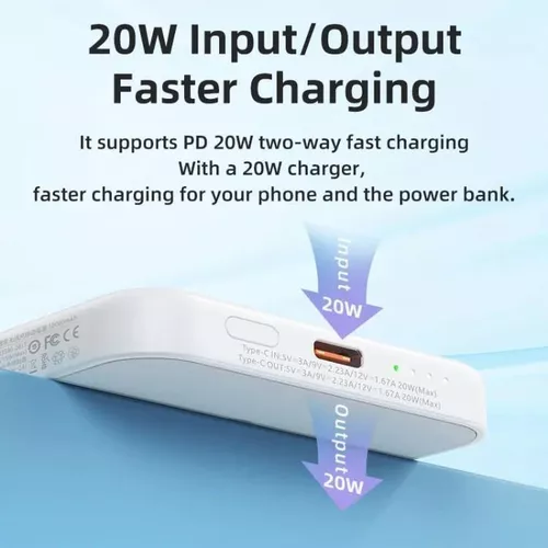cumpără Acumulator extern USB (Powerbank) Remax RPP-65 10KmAh Wireless 20W+22,5W White în Chișinău 