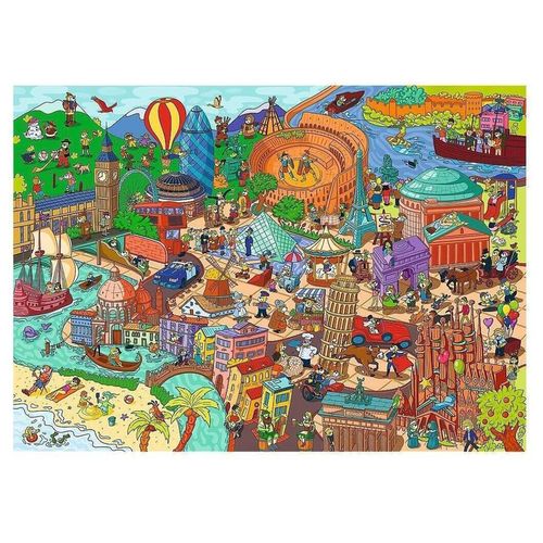 купить Пазл Trefl 37481 Puzzle 500. Spy Guy Lost Items: Europe в Кишинёве 