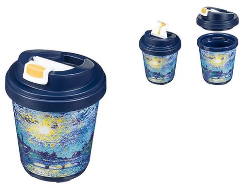 купить Термокружка Бытпласт 57612 Moonlight Night, 300ml, albastru в Кишинёве 