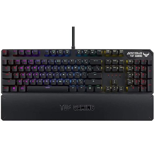 купить Клавиатура ASUS TUF Gaming K3 RGB mechanical keyboard with N-key rollover, aluminum-alloy top cover and Aura Sync lighting, Wrist Rest, gamer (tastatura/клавиатура) в Кишинёве 