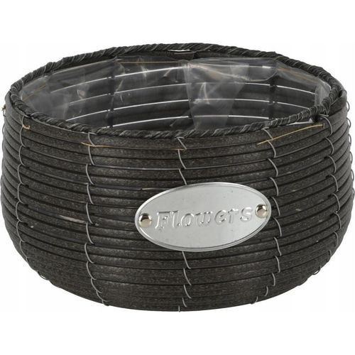 cumpără Ghiveci pentru flori ProGarden 50741.1 Ghiveci p/u flori D29cm, H15cm, ratan, grafit în Chișinău 