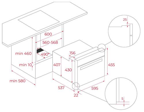 купить Встраиваемый духовой шкаф электрический Teka HLC 84-G1 BM в Кишинёве 