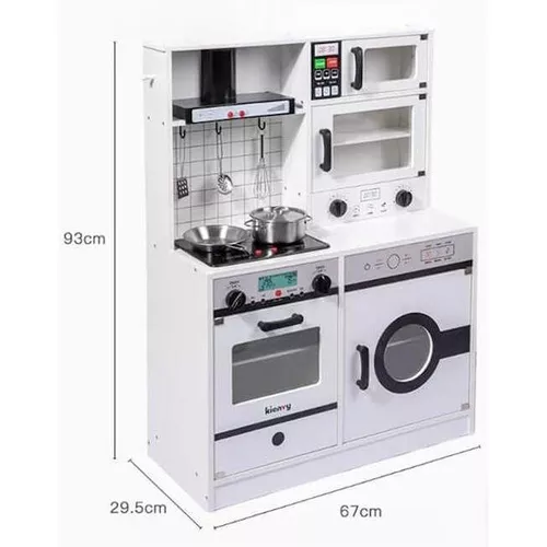 cumpără Bucătărie și veselă de jucărie Richi (63246) Bucatarie din lemn pentru fetite, cu sunete si lumini în Chișinău 