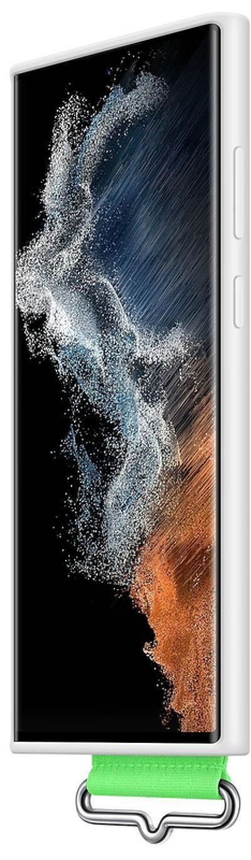купить Чехол для смартфона Samsung EF-GS908 Silicone with Strap Cover White в Кишинёве 