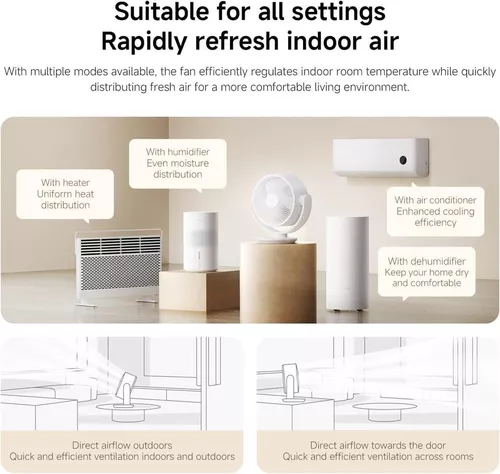 купить Вентилятор напольный Xiaomi Smart Desktop Air Circulation Fan в Кишинёве 