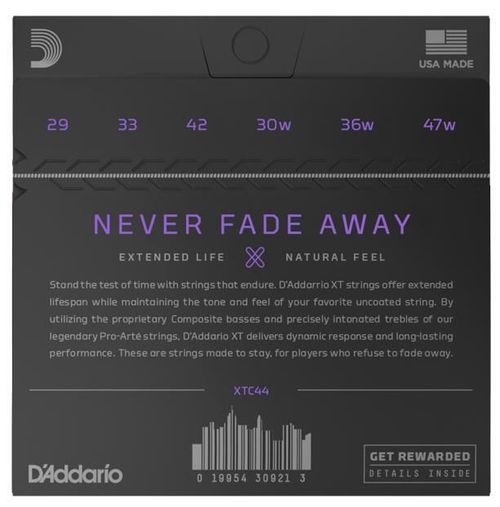 купить Струна для музыкального инструмента D’Addario XTC44 в Кишинёве 