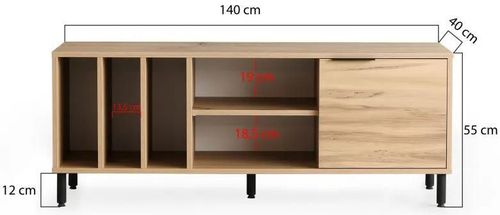 купить Тумба напольная для TV Trendy Bodegas, 140x55x40cm (GTR000240) в Кишинёве 