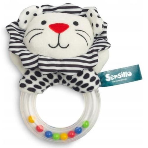 cumpără Zornăitoare Sensillo Z-030 Погремушка плюш 56 B/W Lion în Chișinău 