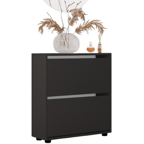 cumpără Raft pentru încălțăminte Mobildor-Lux Leo 100x27x86H cm Anthracite în Chișinău 