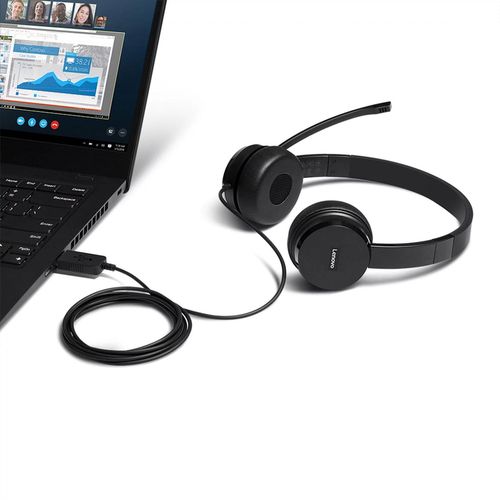 cumpără Căști pentru gaming Lenovo 4XD0X88524 100 USB Stereo Headset în Chișinău 