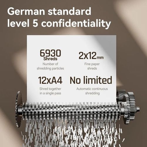 cumpără Distrugător de documente Deli DLET095, P5, 12 листов, 23л, MicroCut în Chișinău 