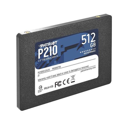 cumpără 512GB SSD 2.5" Patriot P210 P210S512G25, 7mm, Read 520MB/s, Write 430MB/s, SATA III 6.0 Gbps (solid state drive intern SSD/внутрений высокоскоростной накопитель SSD) în Chișinău 