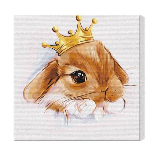 cumpără Tablou pe numere BrushMe SBS001 40x40cm Eco, Micul iepuras în Chișinău 