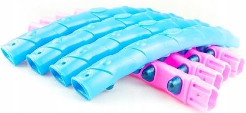 cumpără Echipament de gimnastică Thunder Cerc Hula-Hop cu masaj, D98, 1kg, Pink-Blue (05TS-01-PINKBLUE) în Chișinău 