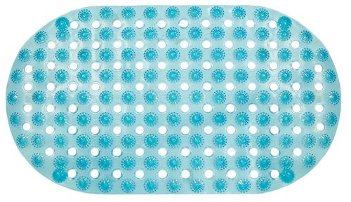 cumpără Covoraș de baie Bisk 05193 antiderapant, 39x69, albastru, PURE în Chișinău 