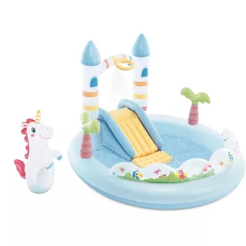 купить Надувная игрушка Intex 56148 Centru de joc gonflabil Castelul unicornului, 196x178x127cm, 234L в Кишинёве 