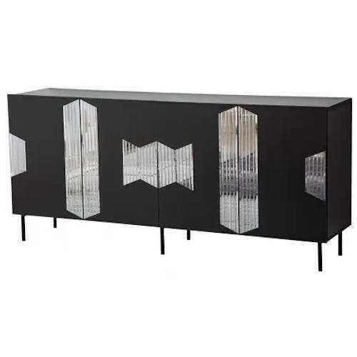 cumpără Comodă Trendy Viena, Negru, Fume (GTR001222) în Chișinău 