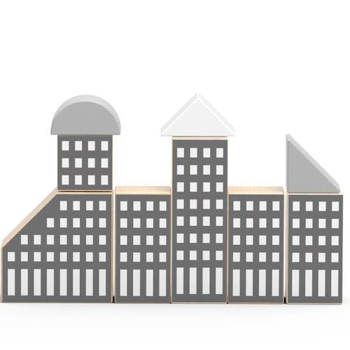 купить Конструктор Viga 44040 Set de construcție din lemn Orașul, 56 elem. в Кишинёве 