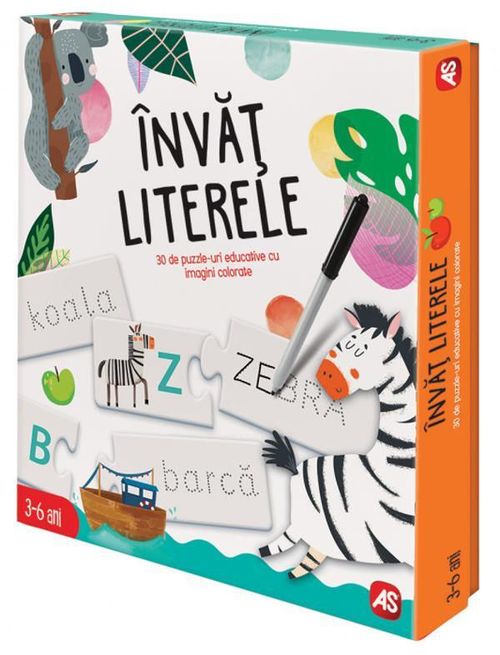 купить Головоломка Agerino 1024-50355 Agerino Invat Literele в Кишинёве 