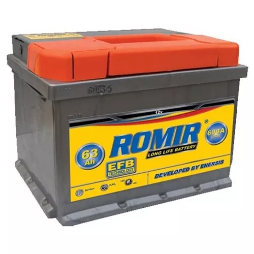 cumpără Acumulator auto Romir 6ST-63 R EFB 600 A (242*175*190 mm) în Chișinău 