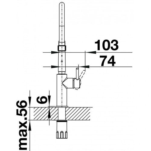 cumpără Bateria bucătărie Blanco Catris-S Flexo (527731) în Chișinău 