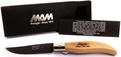 cumpără Cuțit MAM 2018 Iberica’s Pocket Knife With Black Titanium, Light Wood Handle în Chișinău 