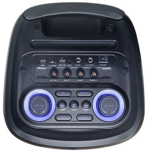 купить Колонка портативная Bluetooth Eden Party Speaker ED-1016 with 2 Wireless Microphones 100W, Black в Кишинёве 