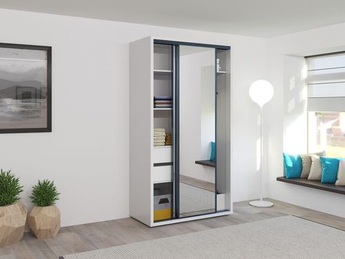 cumpără Dulap Bayro Parma 1200x2250x600 белый, купе în Chișinău 