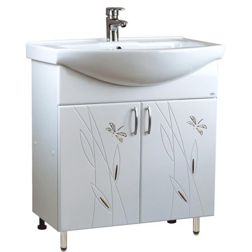 cumpără Dulap pentru lavoar Mashtab 11608 Stuff cu 2 usi 55cm Alb în Chișinău 