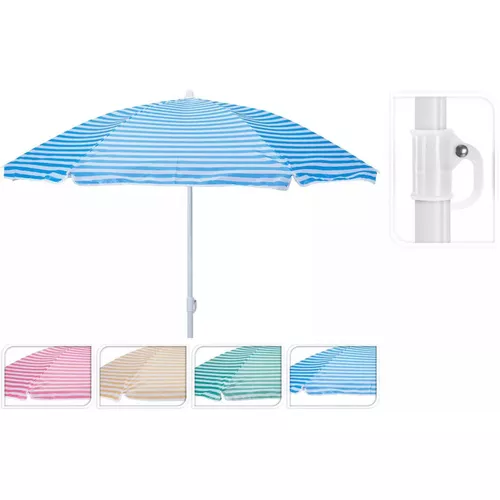 купить Зонт садовый Holland 57438 Umbrela de soare D142cm, H160cm cu picior flexibil (în asort.) в Кишинёве 