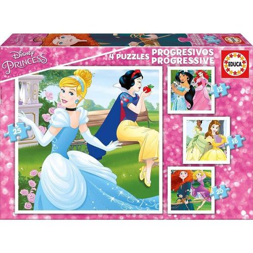 купить Головоломка Educa 17166 Progressive Puzzles Disney Princess 12+16+20+25 в Кишинёве 