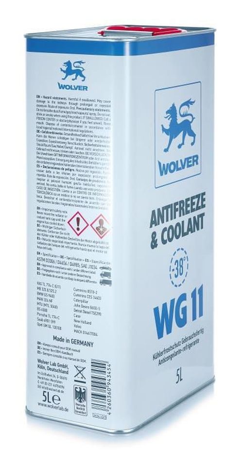 купить Антифриз Wolver WG11 (Blue) 5L ж/б в Кишинёве 
