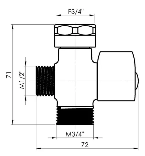 купить Смеситель для ванны Rubineta Deviator 3/4 (ceramica) в Кишинёве 