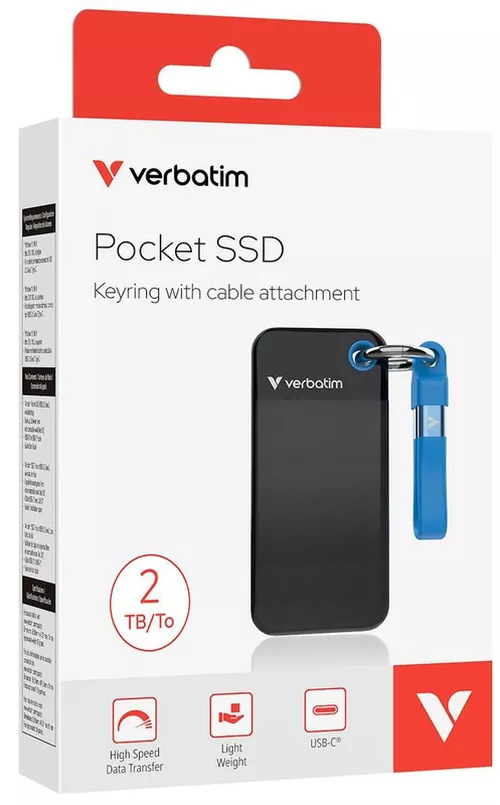 cumpără Disc rigid extern SSD Verbatim VER_32195 2.0TB Pocket Black/Blue în Chișinău 