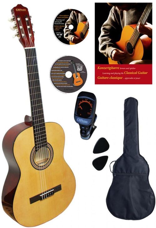 cumpără Chitară Clifton 39 4/4 Natural Tinted Set, clasica în Chișinău 
