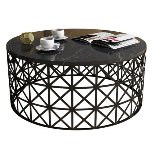 cumpără Măsuţă cafea Trendy Selin, Marmura Neagra 90x38x90cm în Chișinău 