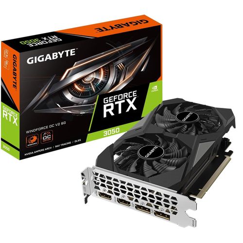 cumpără Placă video Gigabyte GeForce RTX 3050 WINDFORCE OC V2 6G / 6GB GDDR6 96bit în Chișinău 