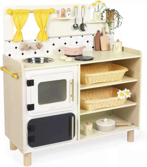 купить Игрушечная кухня и посуда Janod J06642 Bucatarie din lemn Grande Cuisine в Кишинёве 