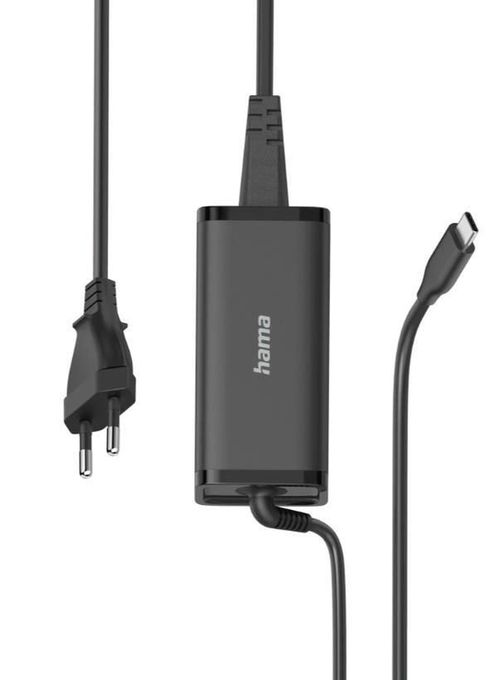 cumpără Încărcător pentru laptop Hama 200024 Universal USB-C Notebook Power Supply Unit, GaN, Pwr Del. (PD), 5-20V/100W în Chișinău 