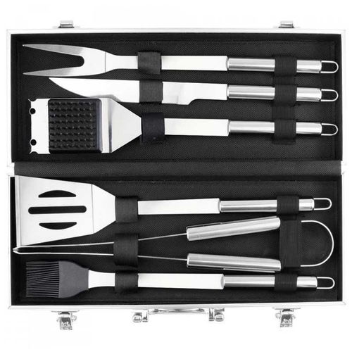 купить Товар для пикника Grill Master Ustensile Set 6 buc. cutie de aluminiu (HMP09) в Кишинёве 