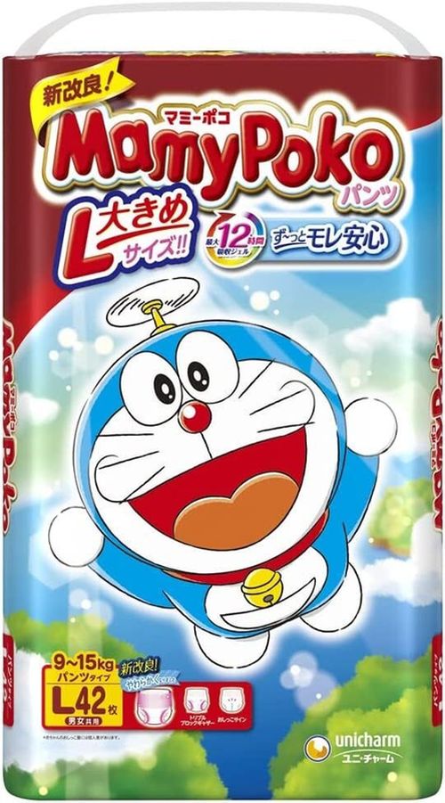 Подгузники-трусики MamyPoko L (9-14 kg) 42 шт 
