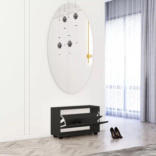 cumpără Raft pentru încălțăminte Mobildor-Lux Leo 70x27x47H cm Anthracite în Chișinău 