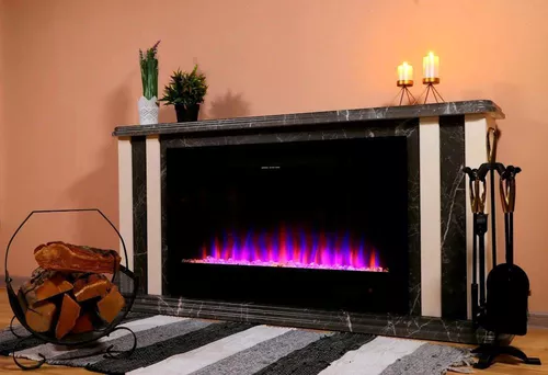 купить Камин электрический ArtFlame Tatler & Adeli, 700x1500x270 mm, Nuc închis/Alb в Кишинёве 