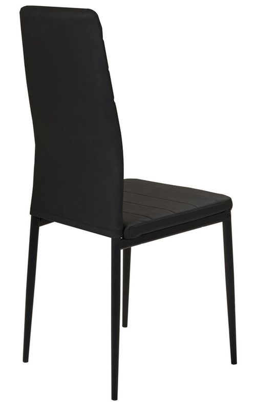 cumpără Scaun Nowystyl Sicilia rama grafit, piele negru în Chișinău 