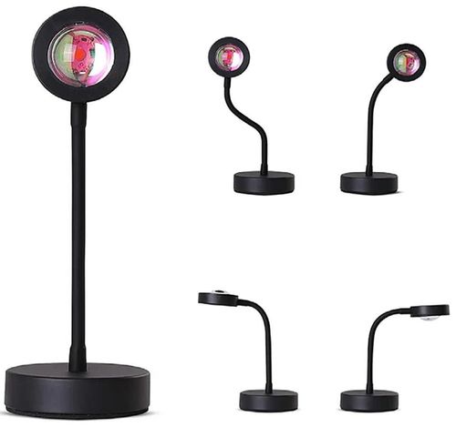 cumpără Iluminat decorativ Helmet Sunset Projection Lamp 360 Degree Rotating LED Light, Mix Color în Chișinău 