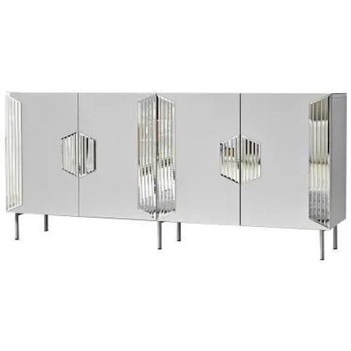купить Комод Trendy Dubai, Alb, Argintiu (GTR001209) в Кишинёве 